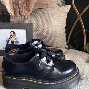 Dr. Martens Black Leather Flats